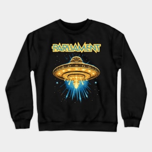 Parliament Funkadelic Retro Mothership UFO Rock Funk Throwback Crewneck Sweatshirt